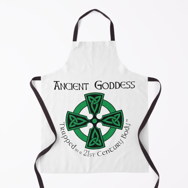 Item preview, Celtic Cross (Green) with Ancient Goddess Slogan designed and sold by Karen O'Maxfield.