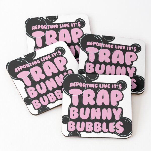 Item preview, Reporting Live It's Trap Bunny Bubbles Sticker designed and sold by alanabiggie.