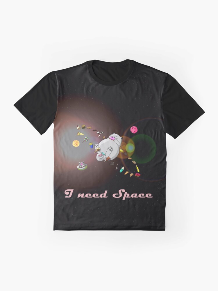 Alternative Ansicht von Caturn - I need Space (Zappenduster Version) Grafik T-Shirt