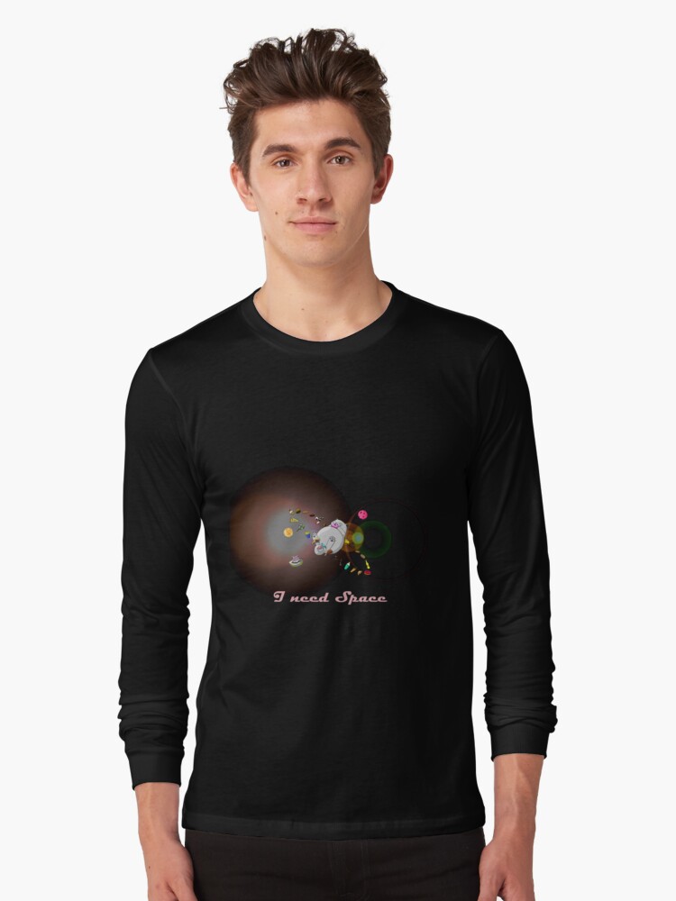 Thumbnail 1 von 5, Langarmshirt, Caturn - I need Space (Zappenduster Version) designt und verkauft von Boxcats.