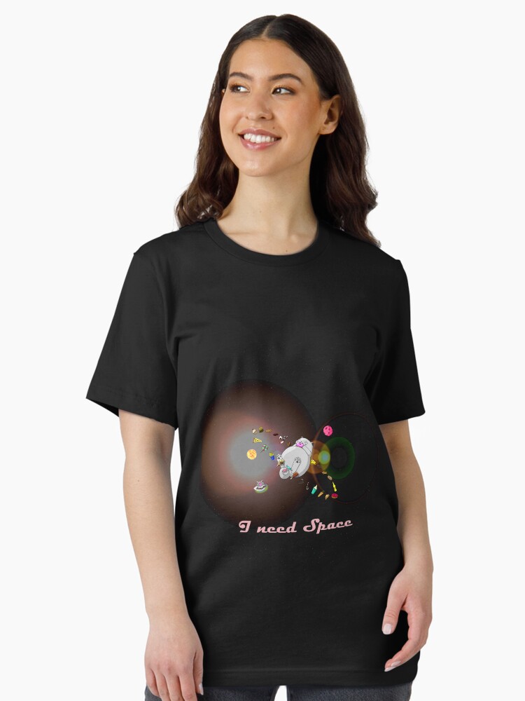 Thumbnail 2 von 7, Essential T-Shirt, Caturn - I need Space (Zappenduster Version) designt und verkauft von Boxcats.