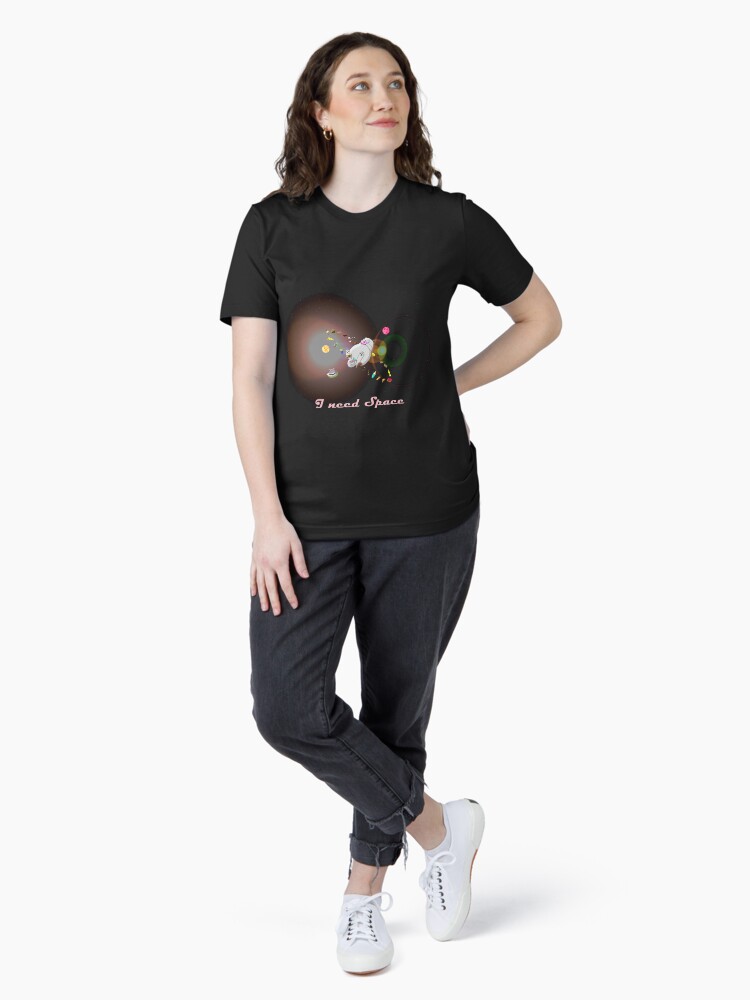 Thumbnail 4 von 7, Essential T-Shirt, Caturn - I need Space (Zappenduster Version) designt und verkauft von Boxcats.