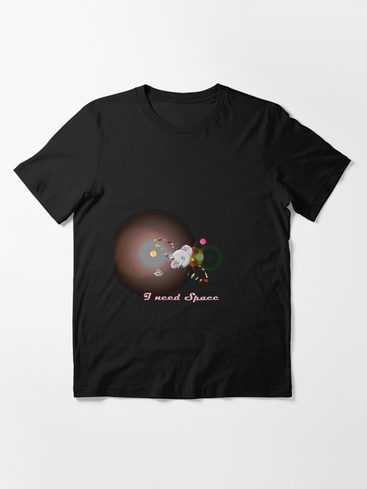 Thumbnail 3 von 7, Essential T-Shirt, Caturn - I need Space (Zappenduster Version) designt und verkauft von Boxcats.