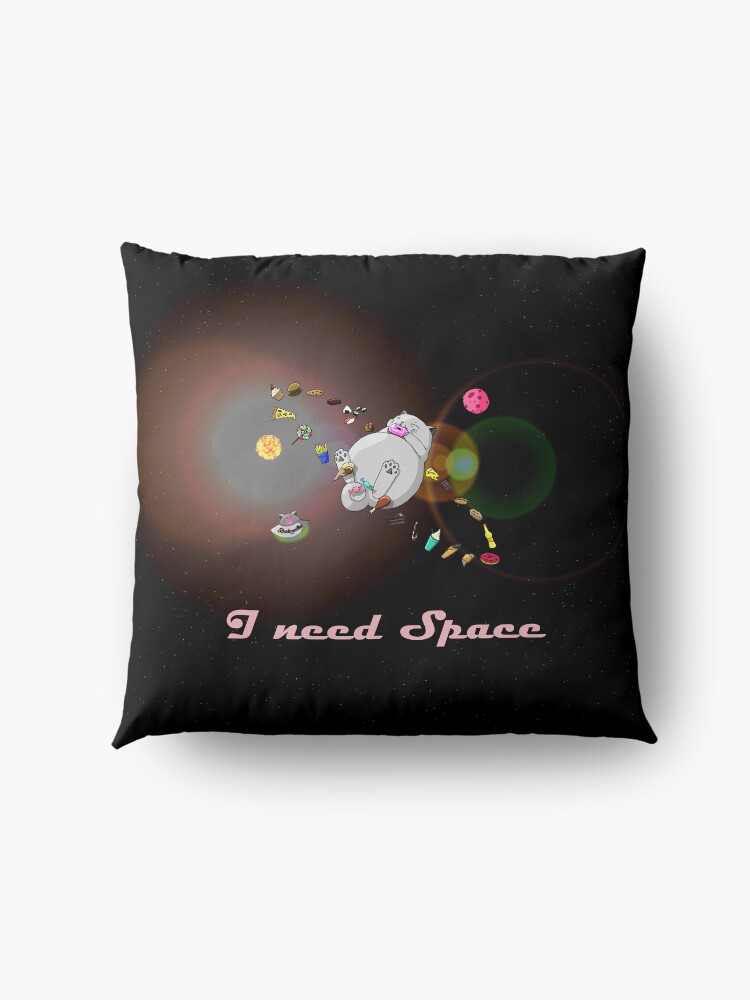 Alternative Ansicht von Caturn - I need Space (Zappenduster Version) Bodenkissen