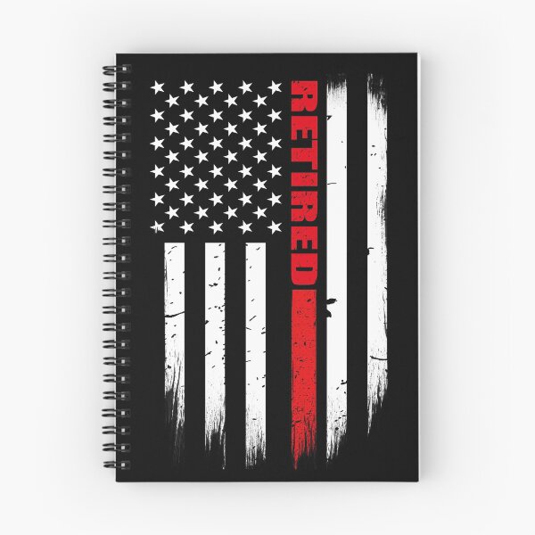 Item preview, Retired Firefighter Thin Red Line American Flag designed and sold by bluelinegear.