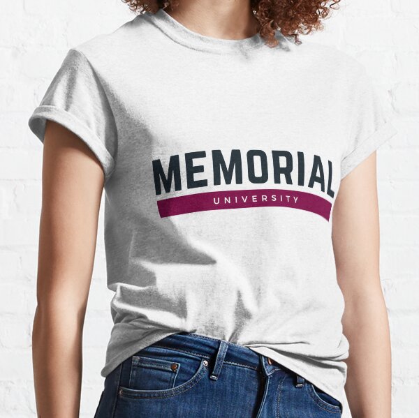 Vista previa del artículo con la obra «Línea simple de la Universidad Memorial MUN», diseñado y vendido por 5oclock.