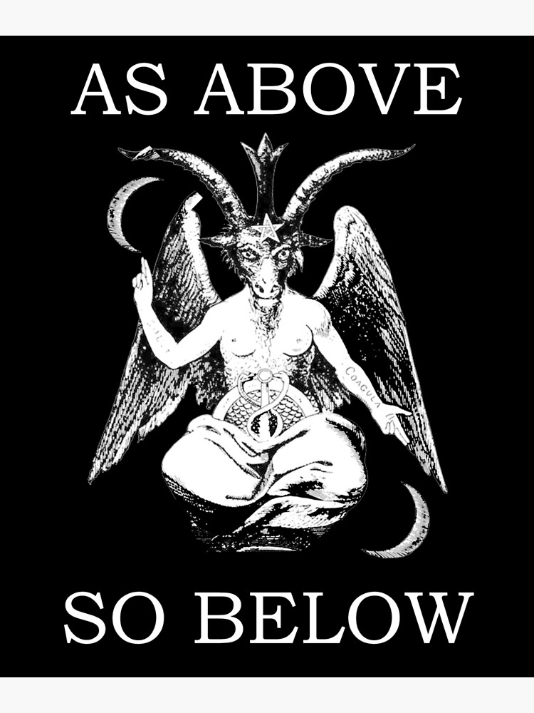 quot Baphomet As above So below Satanic Gothic Pagan quot Poster for Sale by quot Baphomet As above So below Satanic Gothic Pagan quot Poster for Sale by