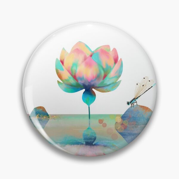 Item preview, Pink Lotus Flower Watergarden designed and sold by Karin Taylor.