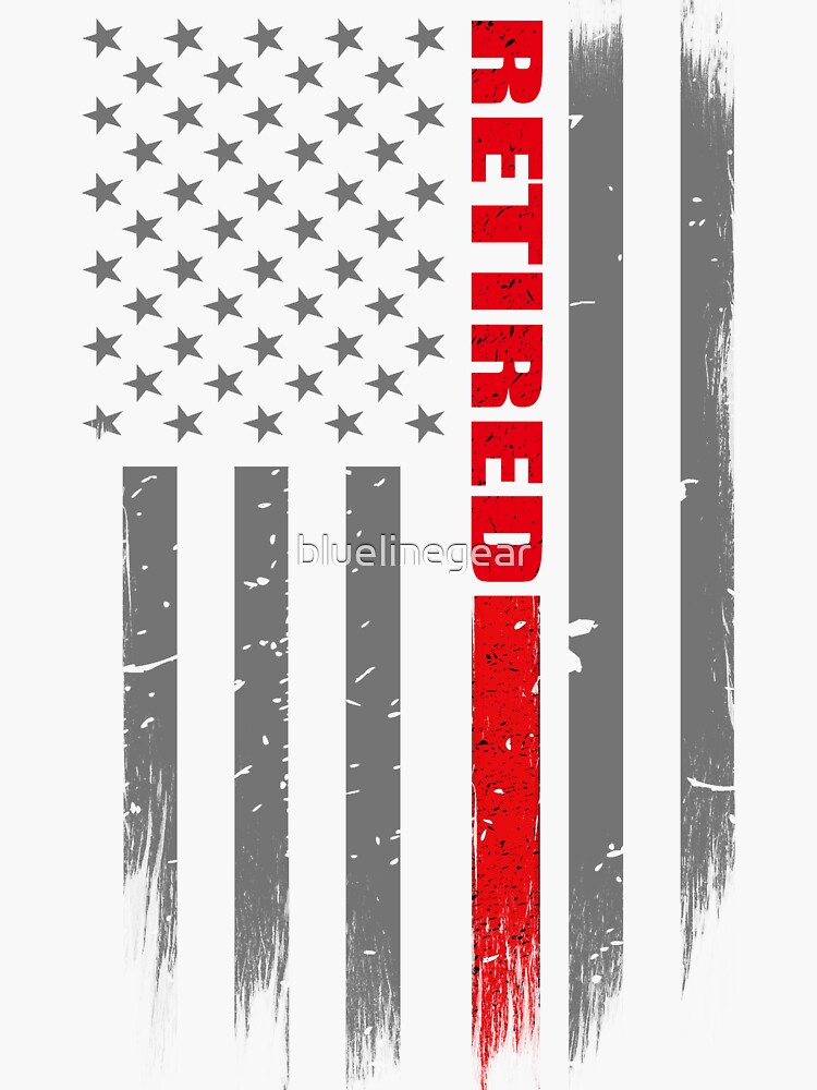 thin red line flag decal