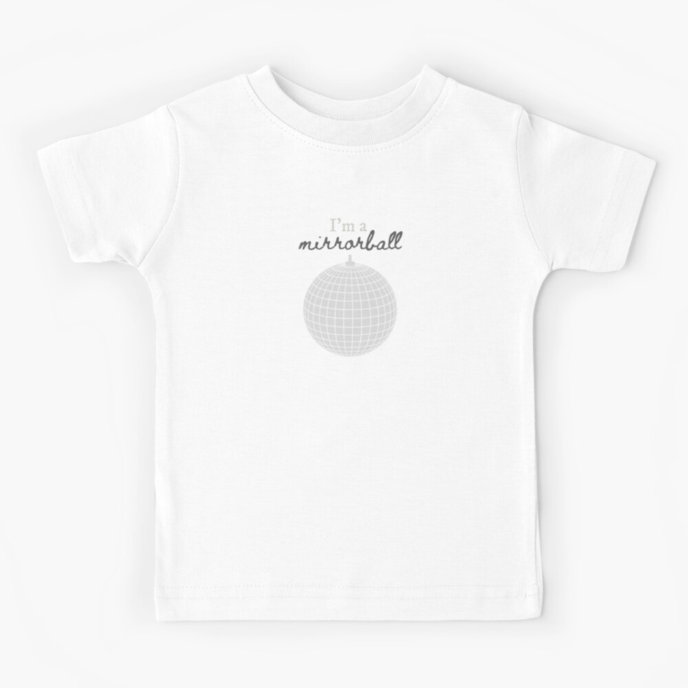 "Im A Mirrorball Taylor Swift Folklore Mirrorball" Kids TShirt by