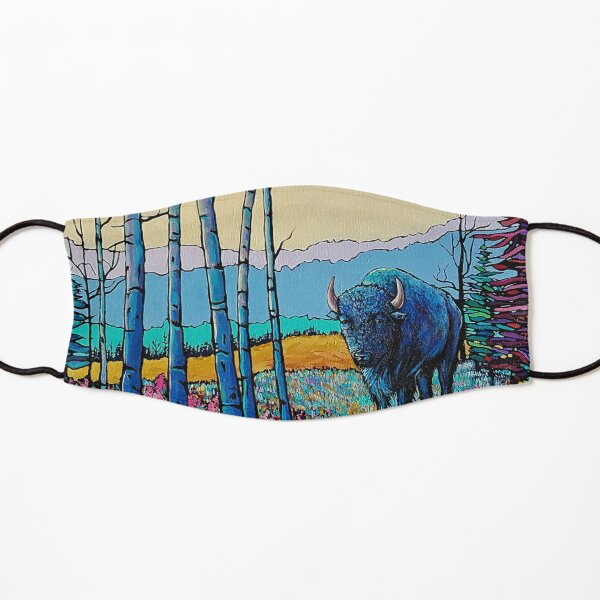 Buffalo at Liard Kids Mask