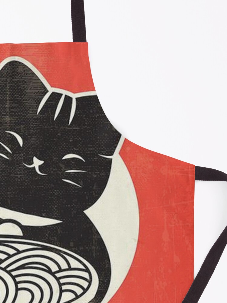 Alternate view of RAMEN KAWAII CAT Apron