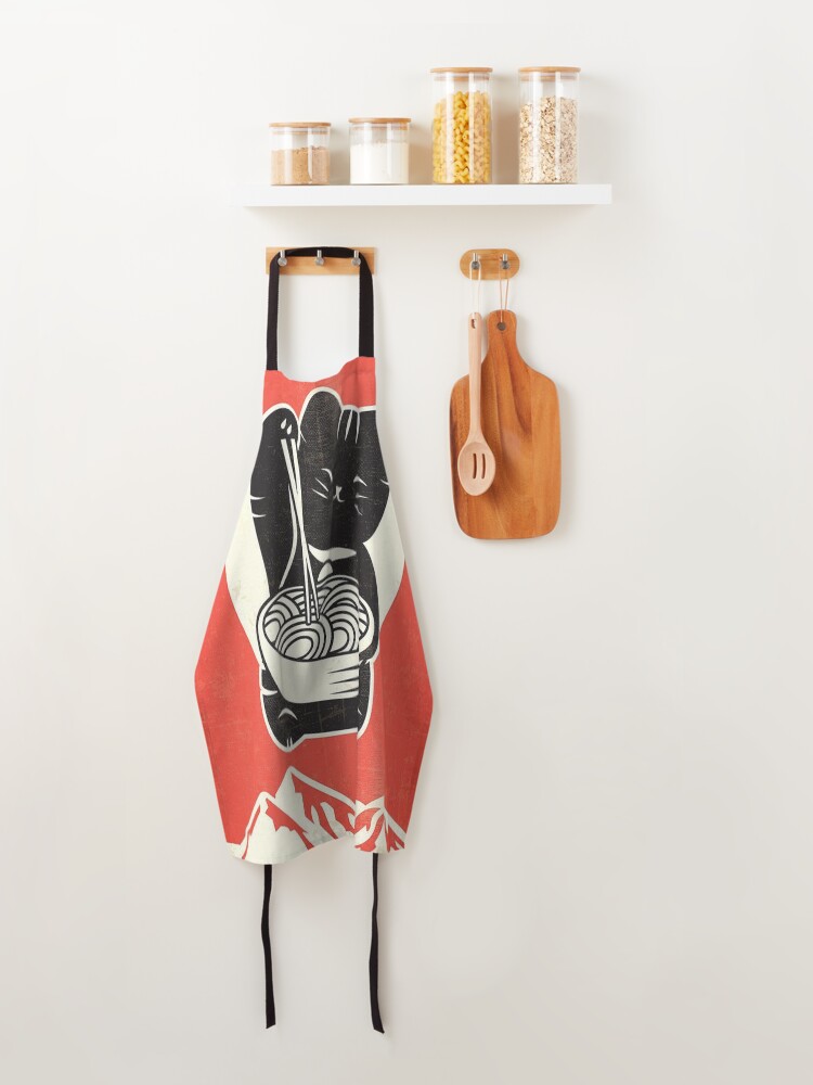 Alternate view of RAMEN KAWAII CAT Apron