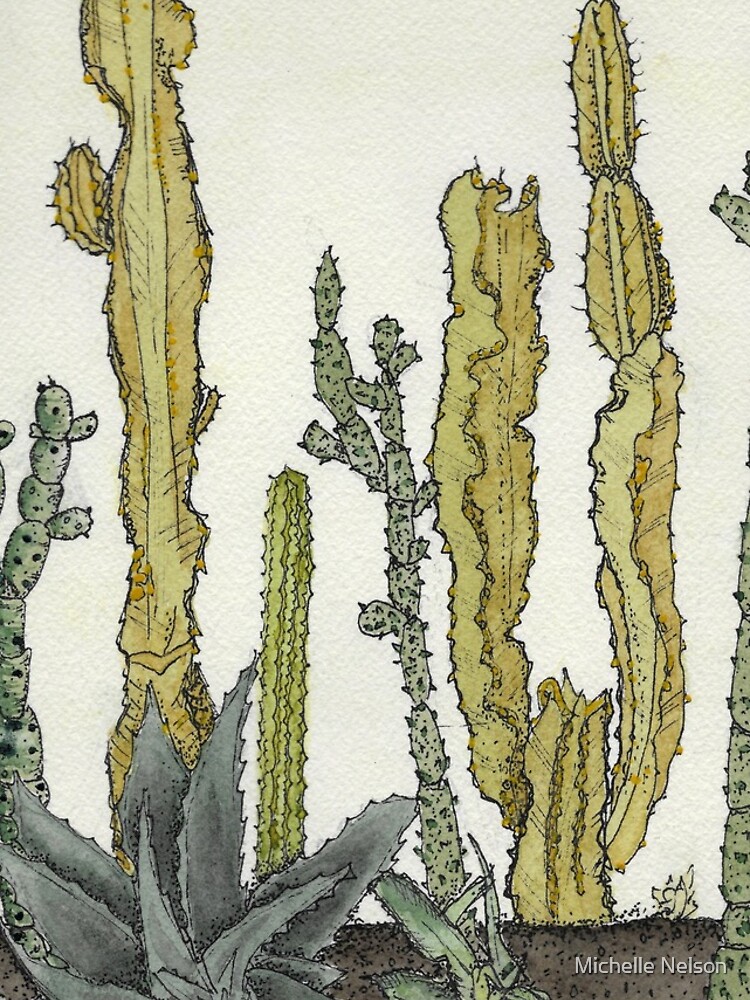 Sayulita Cacutuses by quirkysketchy