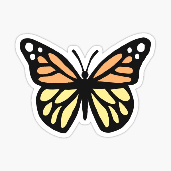 Monarch Butterfly Sticker