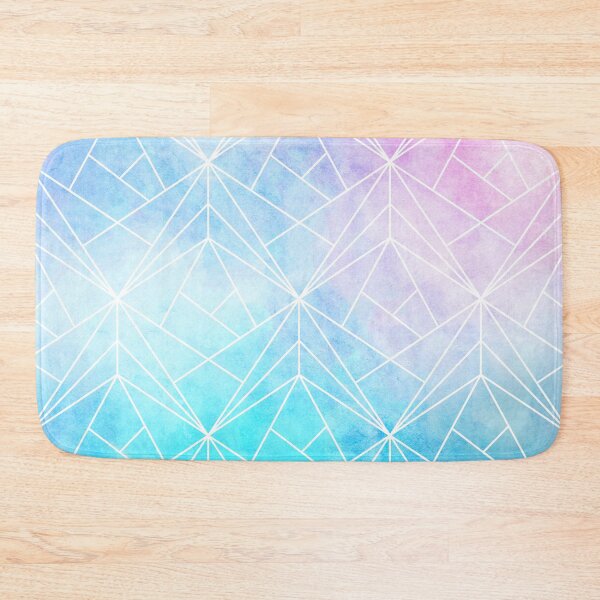 Item preview, Geometric White Pattern on Watercolor Background designed and sold by Vic Torys ☆.