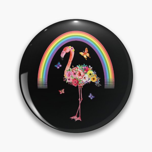 Item preview, Flamingo Watercolor Graphics Hawaiian Flowers Floral Rainbow Animal Lover designed and sold by MarkHudson78.