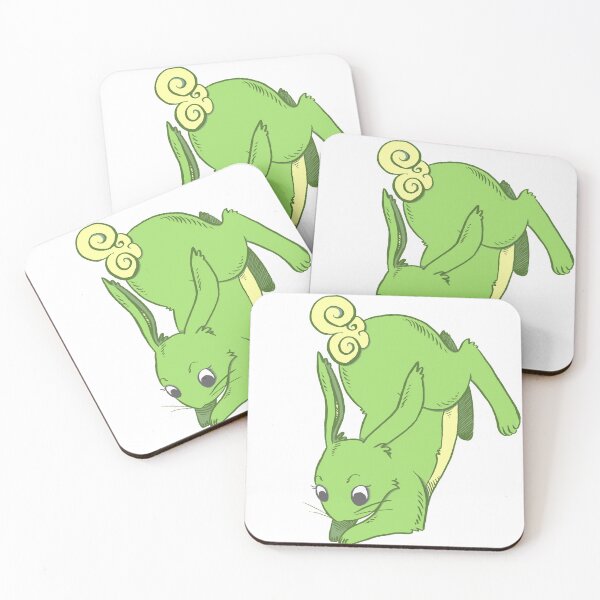 Item preview, Shamrock Green Rabbit Post-Pounce designed and sold by SimplyKitt.