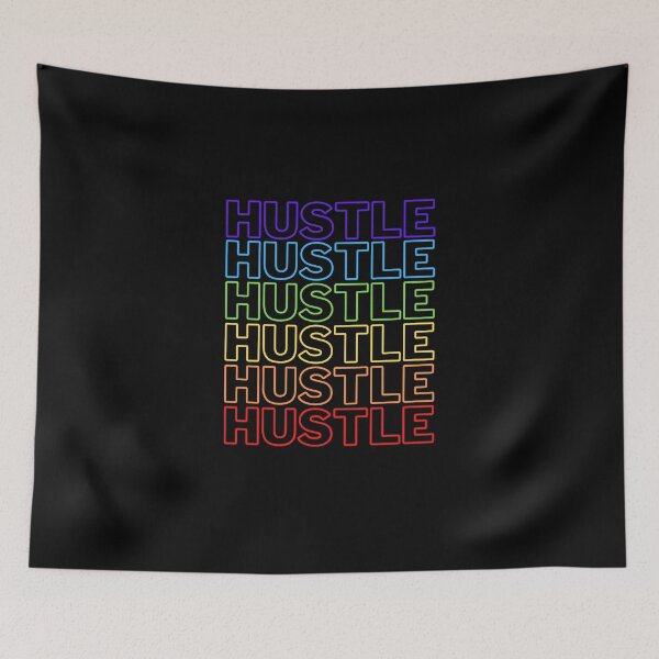 Item preview, HUSTLE RAINBOW designed and sold by NiceSign.