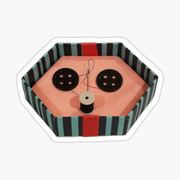 Coraline Button Box Sticker