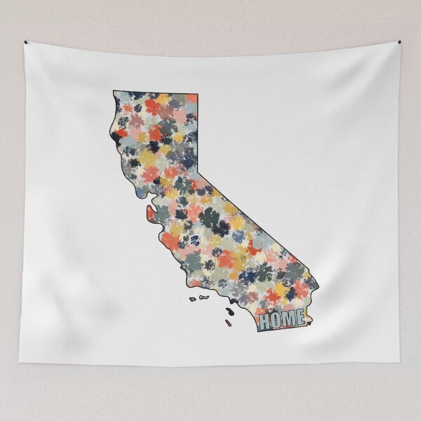 Aperçu de l'œuvre Paint Splatter California créée et vendue par ComeAlongHarper.