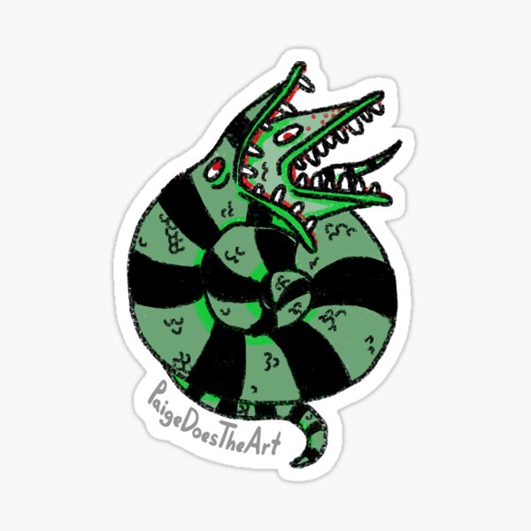 Beetlejuice Snake Sticker