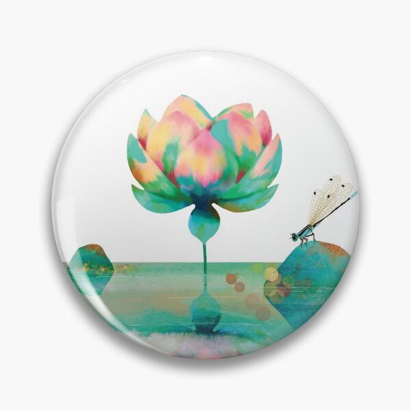 Artikelvorschau, Smaragdgrüner Lotusblumen-Wassergarten entworfen und verkauft von Karin Taylor.