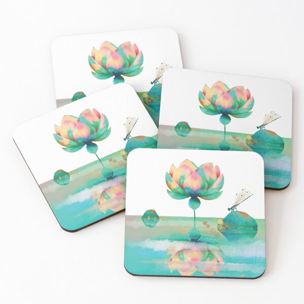 Item preview, Emerald Green Lotus Flower Watergarden designed and sold by Karin Taylor.
