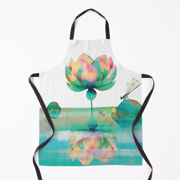 Item preview, Emerald Green Lotus Flower Watergarden designed and sold by Karin Taylor.