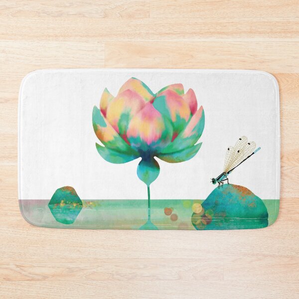 Item preview, Emerald Green Lotus Flower Watergarden designed and sold by Karin Taylor.