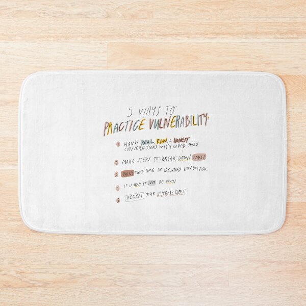 Item preview, 5 ways to practice vulnerability -  lists - self care designed and sold by seaniemendoza.