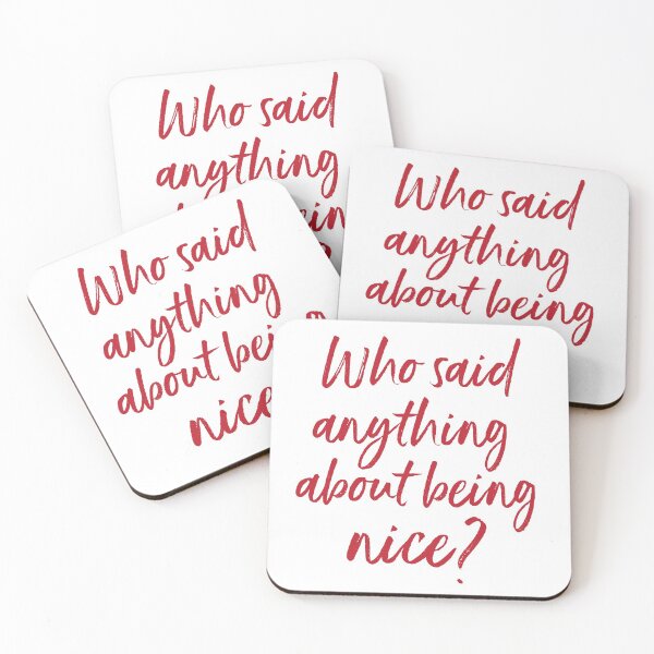 Item preview, Funny Christmas - Who Said Anything About Being Nice designed and sold by whyitsme.