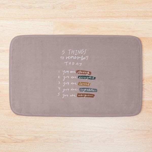 Item preview, 5 things to remember today designed and sold by seaniemendoza.