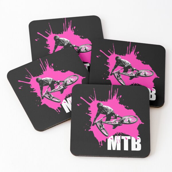 Item preview, Mountain biker downhill jump MTB pink designed and sold by Denis Rösler.
