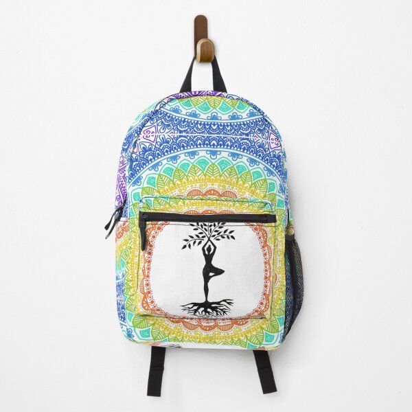 Item preview, Yoga tree pose with zen doodle designed and sold by StarlightTales.