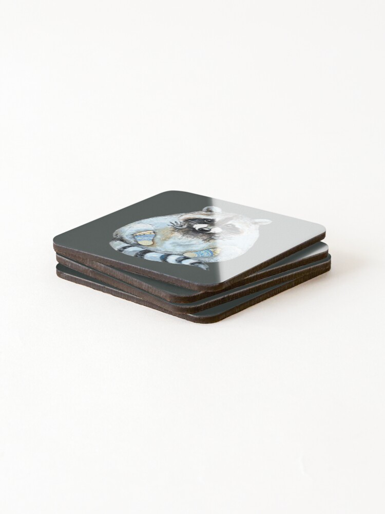 Thumbnail 4 of 5, Coasters (Set of 4), Mischievous Rascal designed and sold by Nasik91.