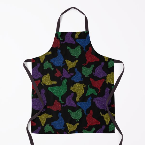 Item preview, Jewelled Chicken Jumble on black designed and sold by StardustMyHeart.