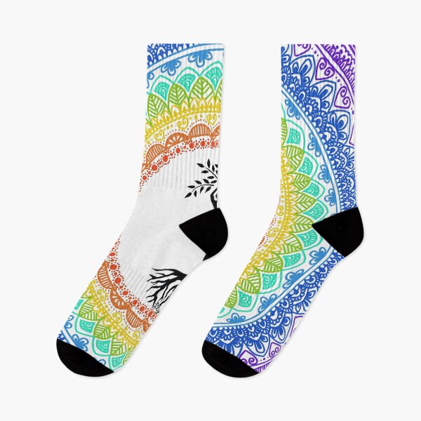 Item preview, Yoga tree pose with zen doodle designed and sold by StarlightTales.