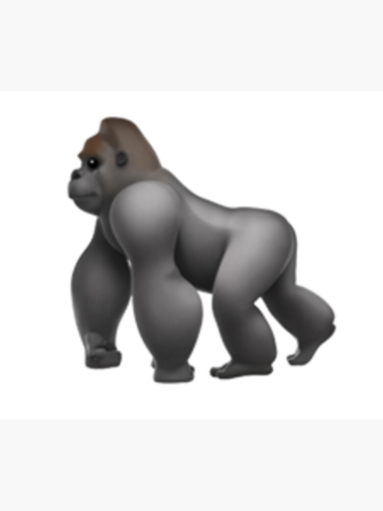 "Gorilla Emoji" Sticker for Sale by UrToasted Redbubble