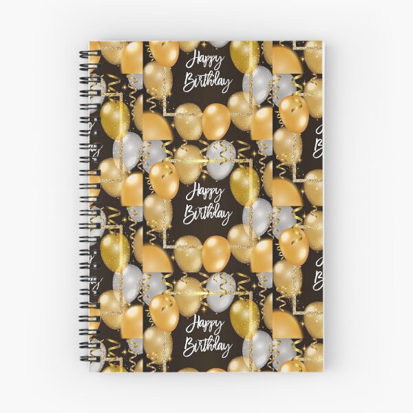 Item preview, Happy Birthday Black Gold designed and sold by Radhika Rathore.