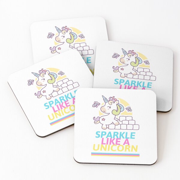 Aperçu de l'œuvre Licorne scintillante créée et vendue par Dope-Merch.