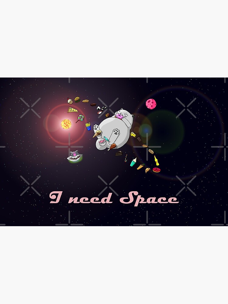Thumbnail 2 von 2, Laptop Folie, Caturn - I need Space designt und verkauft von Boxcats.
