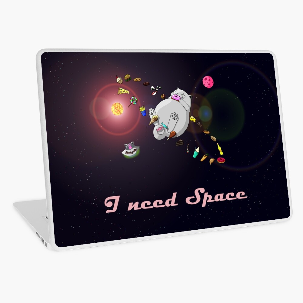 Caturn - I need Space Laptop Folie