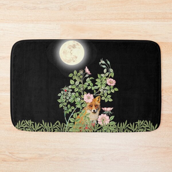 Item preview, Fox Under Wild Rose on Full Moon designed and sold by Bluepress.