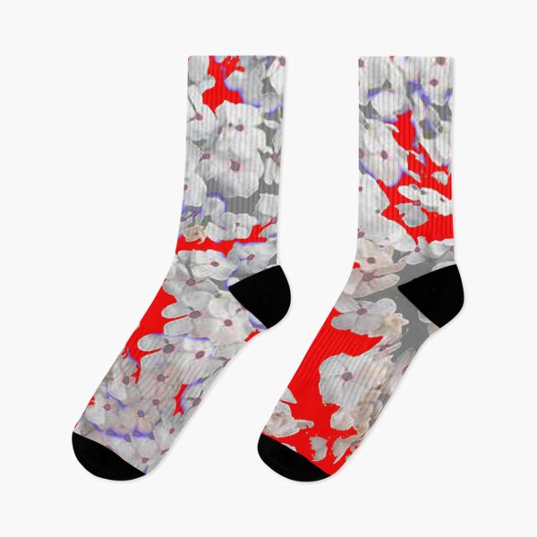Item preview, MODERN RED & WHITE FLOWERS GARDEN ART designed and sold by sharlesart.