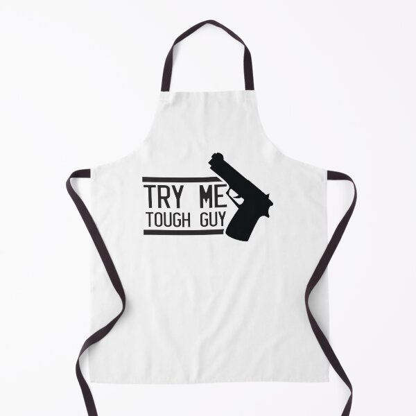 Item preview, TRY ME TOUGH GUY with a hand gun designed and sold by jazzydevil.