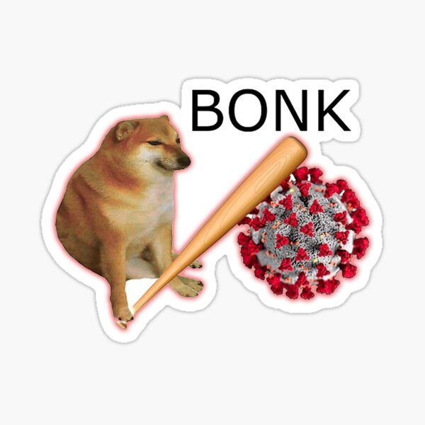 Bonk Dog Stickers Redbubble - dodge roblox dog