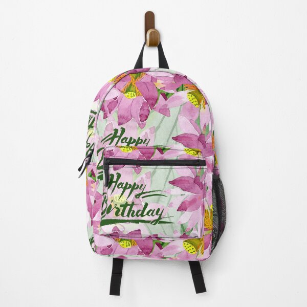 Item preview, Happy Birthday Pink Lilies designed and sold by Radhika Rathore.