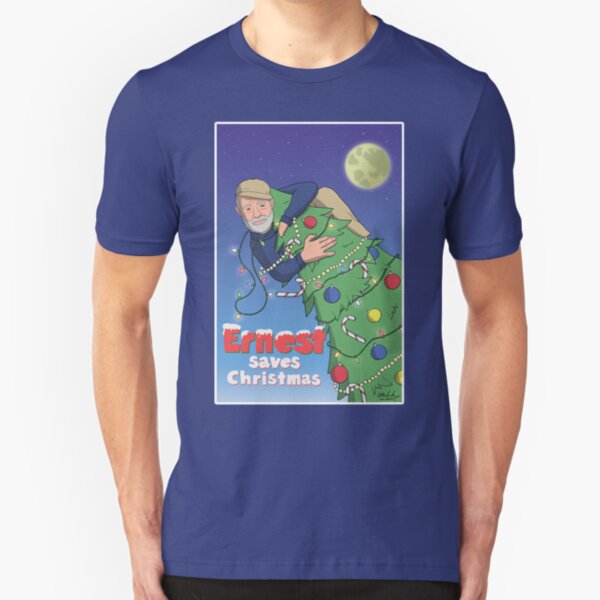 Ernest (Hemingway) Saves Christmas Slim Fit T-Shirt