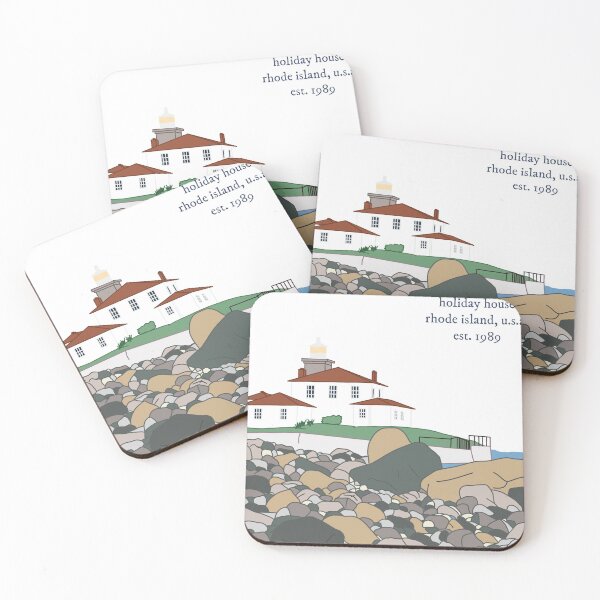 Item preview, Holiday house Rhode Island sticker designed and sold by jannellealino.